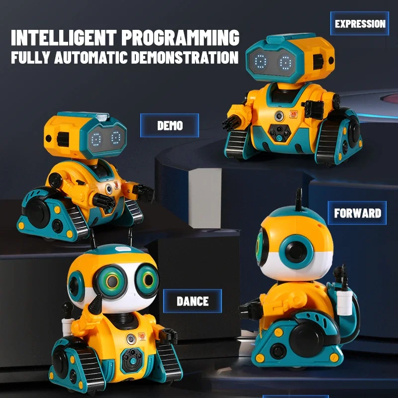 Smart Robot Interactive Robots 2.4G Remote Control Intelligent Induction Dance Music Robotic Toys for Children Birthday Gifts