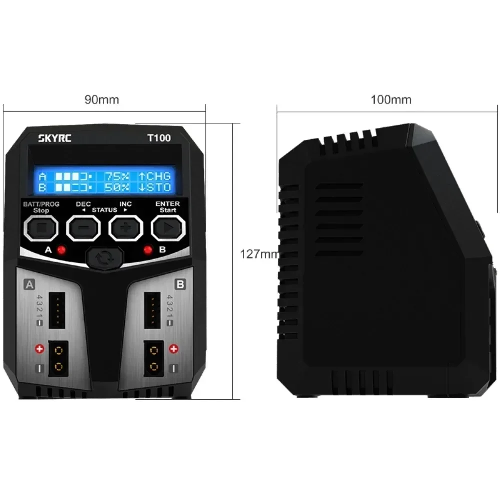 Chargeur RC 50Wx2 LiPo/LiFe/NiMH/Pb avec écran LCD