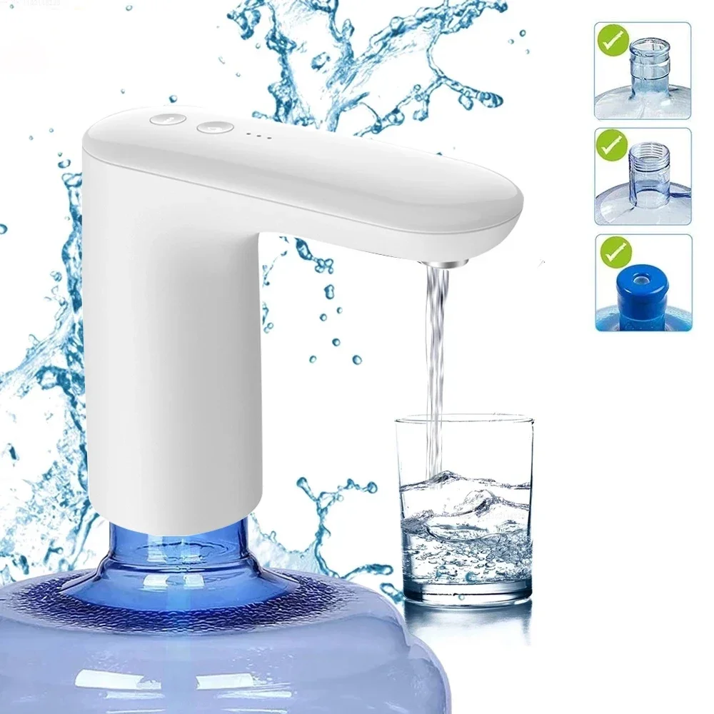 Portable Water Dispenser com Carregamento Usb Automático Mini Barrel Água Bomba Elétrica Casa Novo