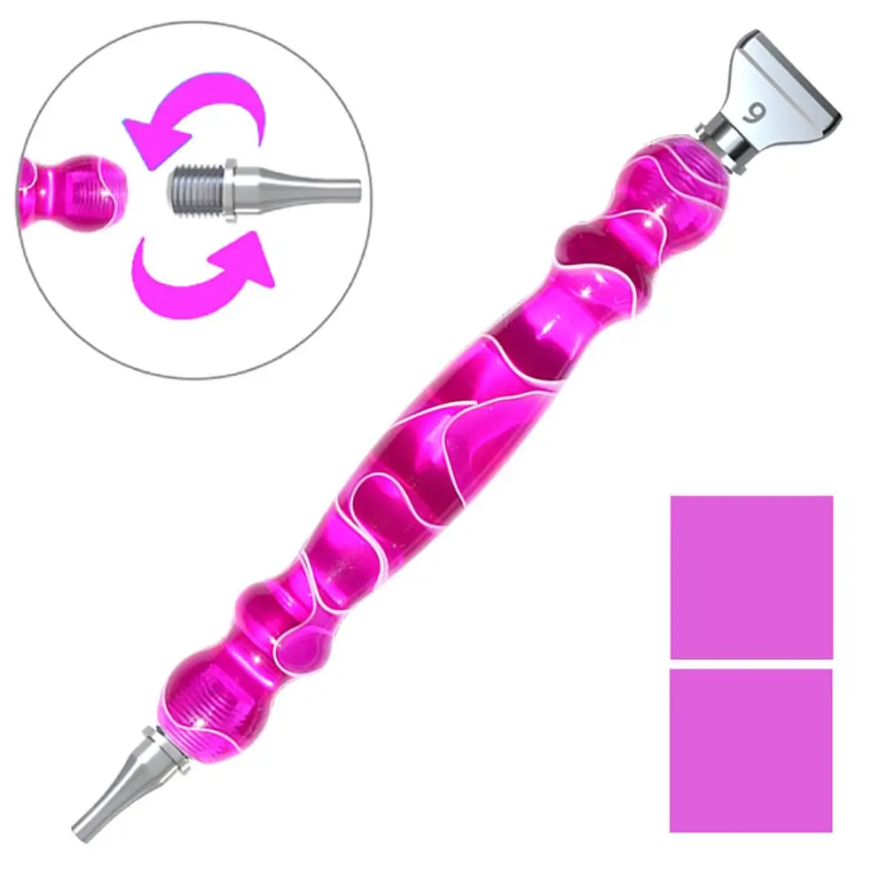 Upgrade Resin Diamond Painting Pen Alloy Replacement Pen Heads Point Drill Pens Glue Clay Embroidery DIY Craft Nail Art 