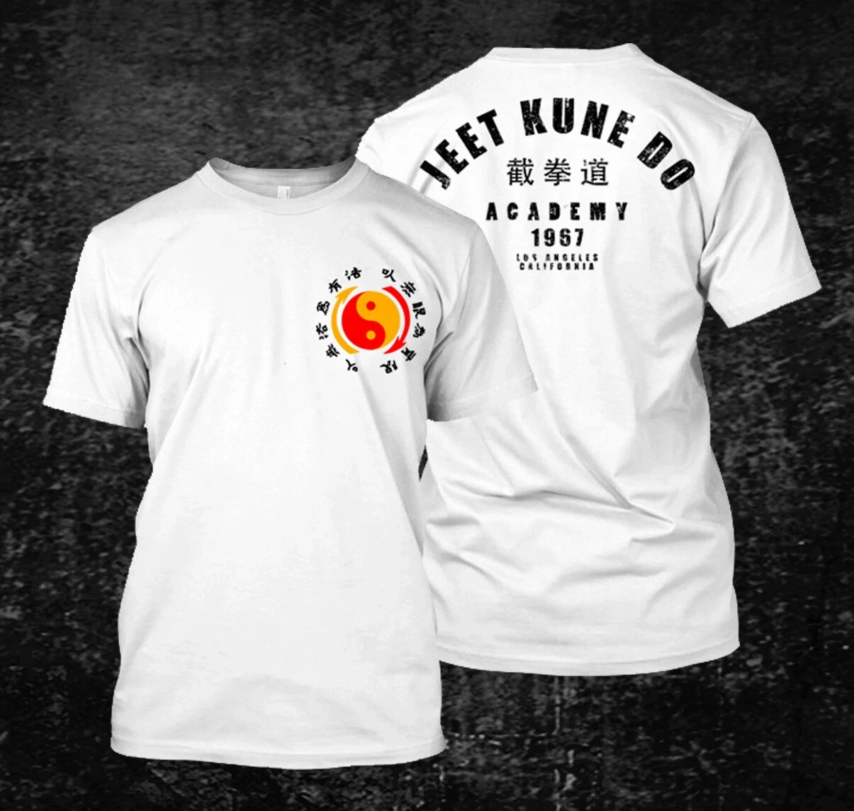 2026 Jeet Kune Do Akademie - Maßgefertigtes Schwarzes Herren-T-Shirt