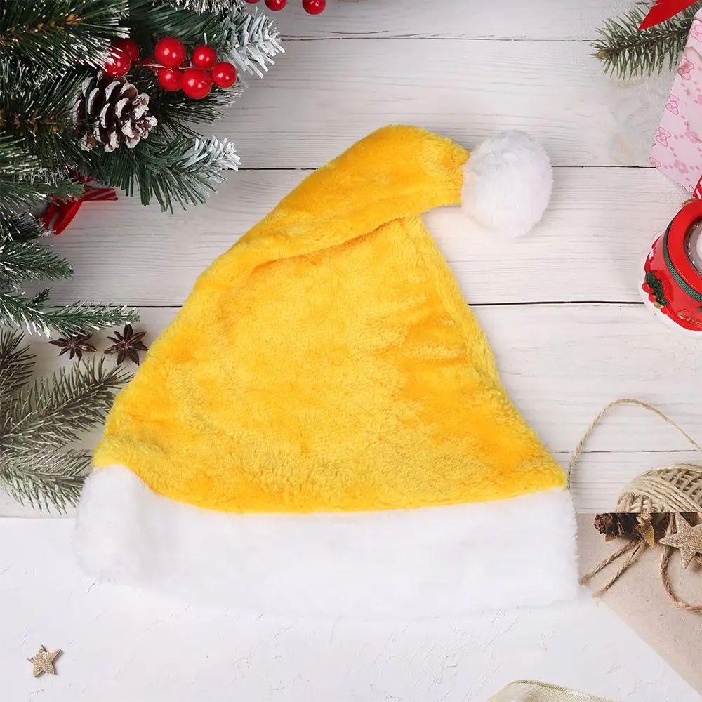 Classic Christmas Hats Comfortable Party Supplies Festival Holiday Plush Santa Hats Happy New Year Xmas Caps Merry Christmas