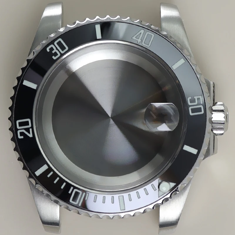 Luxury 40mm Men's Watch Case - 316L Stainless Steel, Premium Design