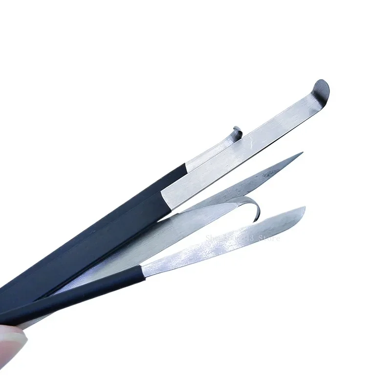 Pottery Tools Teapot Making Curved Mouth Knife White Steel Knife DIY Repair Blank Holes and Carvings Clay Sculpting Tools