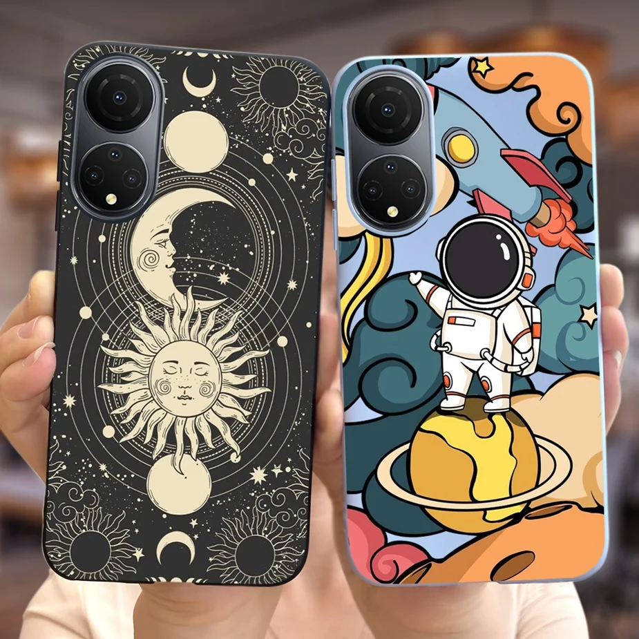 Cute Astronauts Cartoon Soft TPU Phone Case Cover