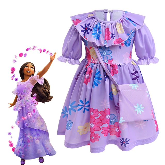 Encanto Madrigal Dress nuovo Costume Cosplay per bambini carnevale Mirabel  luigi sa abito da fiore vestito da principessa per ragazze abiti -  AliExpress