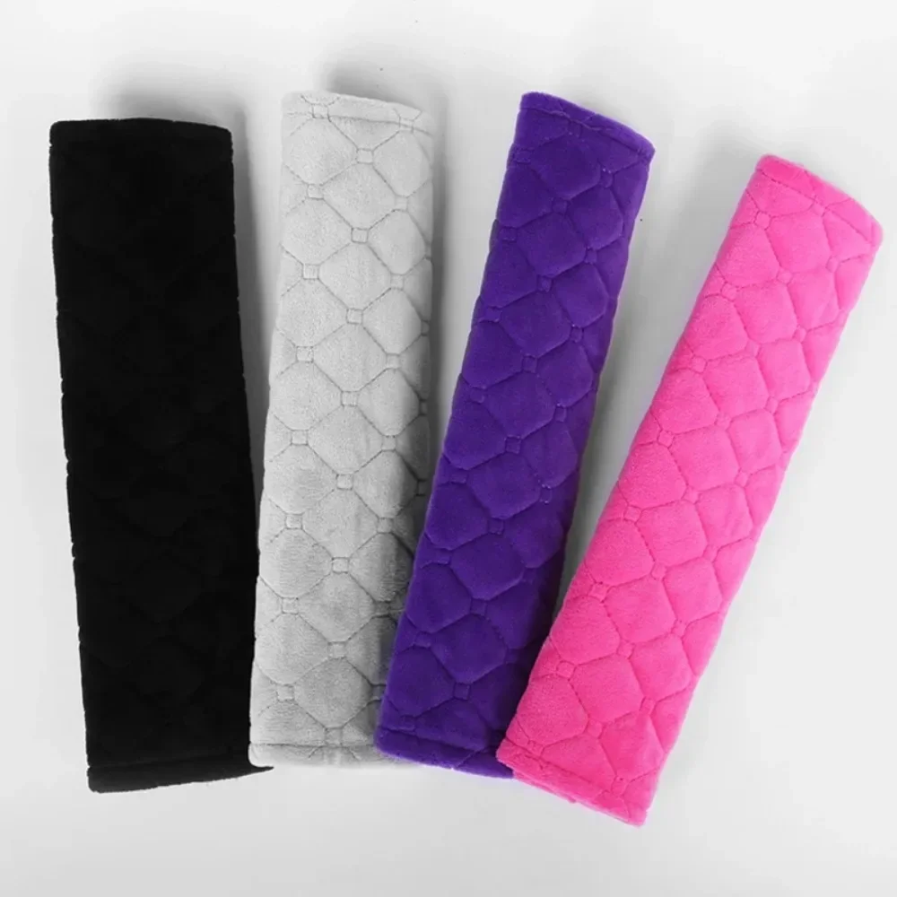Universal car seat belt cover adjustable plush car safety belt cover shoulder pad for kids child adults interior accessories car seat shoulder protector seat belt cover