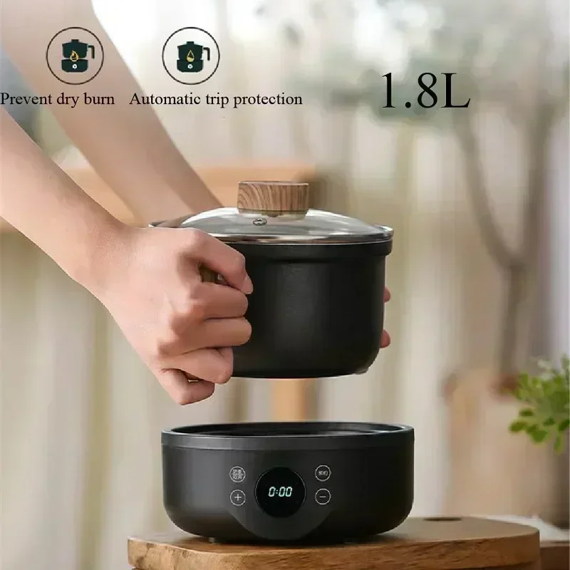 New split student multifunctional small non-stick electric noodle cooker for cooking porridge and noodles 4
