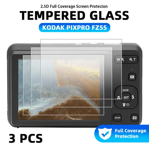 9H Tempered Glass for KODAK PIXPRO FZ55 Screen Protector, HD Clear Durable Anti-scratch Protective Film Camera Accessories - Image 7
