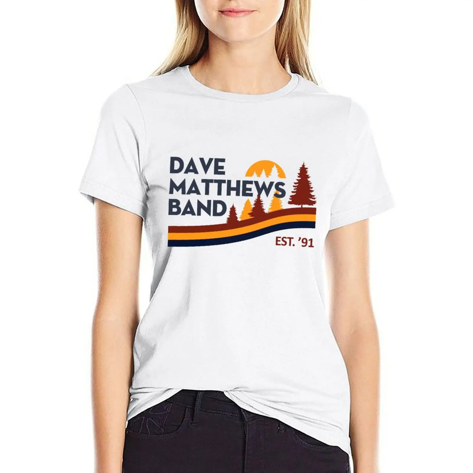 

Retro Wilderness DMB T-shirt animal print shirt for girls summer top white t shirts for Women