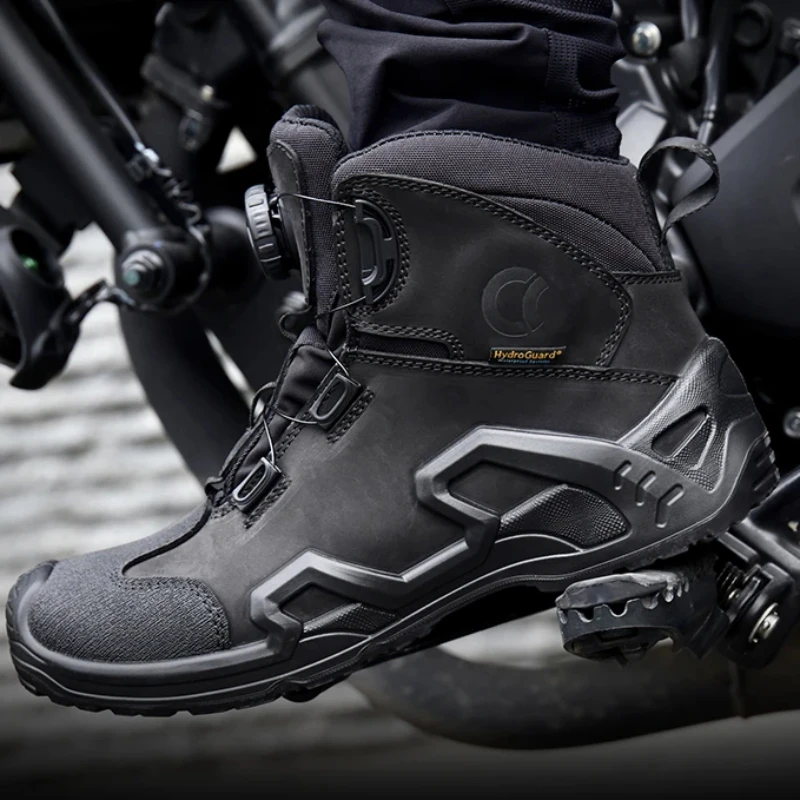 Retro New Motorcycle Boots Riding Shoes Four Seasons Universal Anti drop and Anti Slip Casual Shoes Motobike Waterproof Off-Road