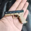 Hot Semi-alloy 1:3 Pistol Model Metal Mini G17 Toy Gun Detachable DIY Keychain Pendant Ornaments Children's Toy 4