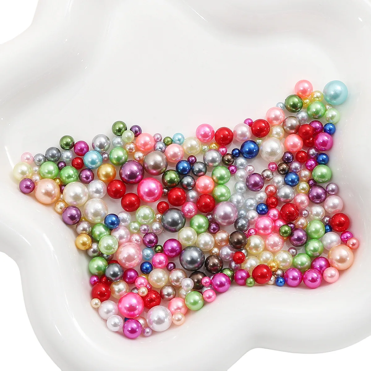 144PCS 3-8mm Resin Beads for Jewelry Making DIY Craft Beads for Accessories Making