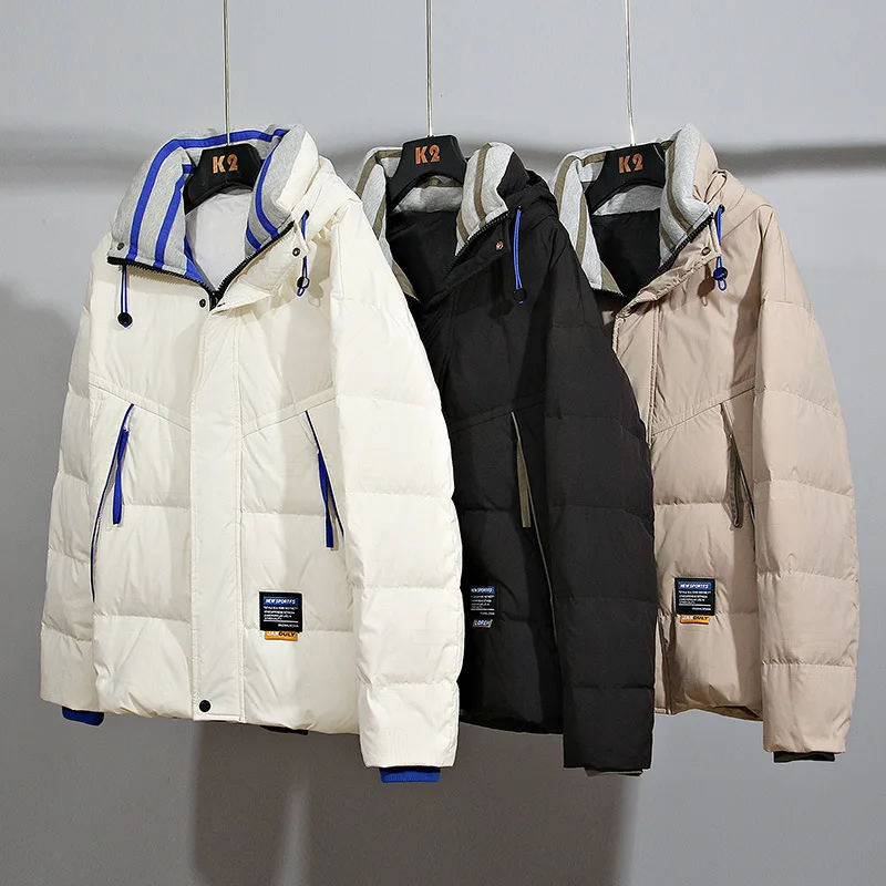2022 New Winter Men's Down Jacket Thicken Warm 90% White Duck Down Coat Men Winter Puffer Jacket Hooded Parka Couples Outwears
