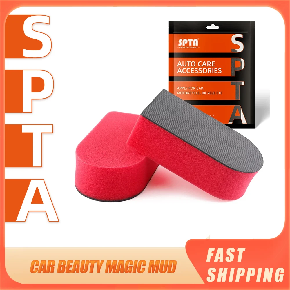 

SPTA 1Pc-20Pcs Clay Sponge Bar Block Paint Cleaning Set Hand Applicator Sponge Car Cleaning Wax Polish Pad Dirty Cleaner Tool