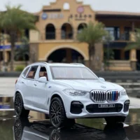 1:32 BMW X5 SUV Alloy Car Model Diecasts & Toy Vehicles Metal Toy Car Model Simulation Sound and Light Collection Gift 2