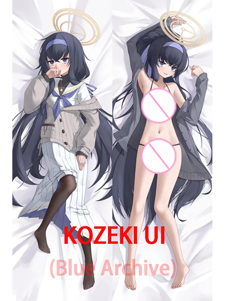 

Dakimakura anime дакимакура Двусторонняя наволочка для обнимания Dakimakura Kozeki Ui (синий архив) с изображением аниме