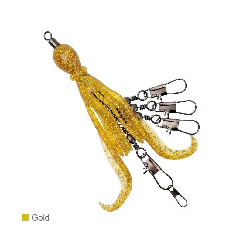  slider image of 2pcs Silicone Octopus Bait