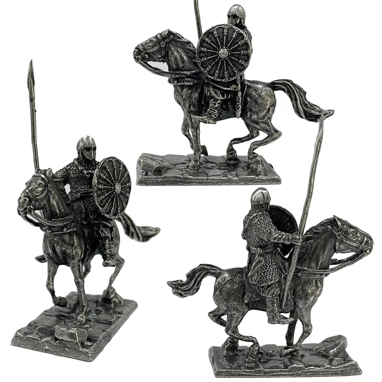 금속 중세 기사 육군 켄타우루스 기병 군인 장난감 모델 피규어 보드 게임 자동차 장식