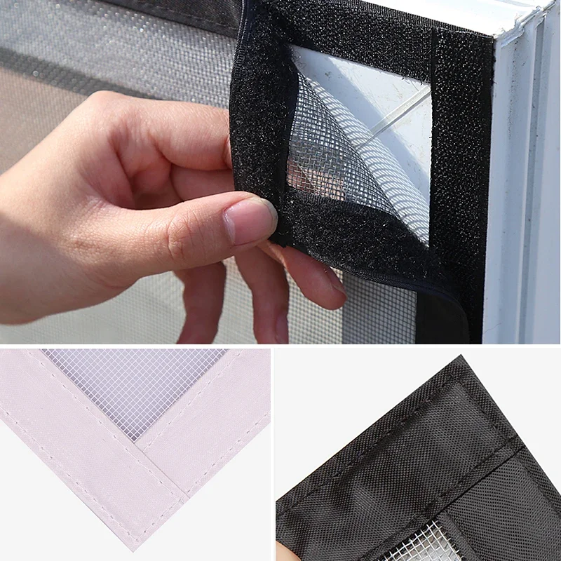 Invisible Anti-mosquito screens non-magnetic screen windows anti-mosquito nets self-adhesive Velcro nets fly mosquito window net,mosquito window net,anti mosquito window screen,mosquito net,mosquito net curtain,mosquito net mesh
