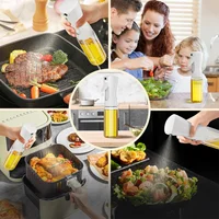 Spray d'huile pour la cuisson, bouteille distributrice d'huile d'olive, pulvérisateur, brume, vinaigre d'huile de qualité alimentaire réutilisable, bouteille de pulvérisation, accessoires de cuisine 6