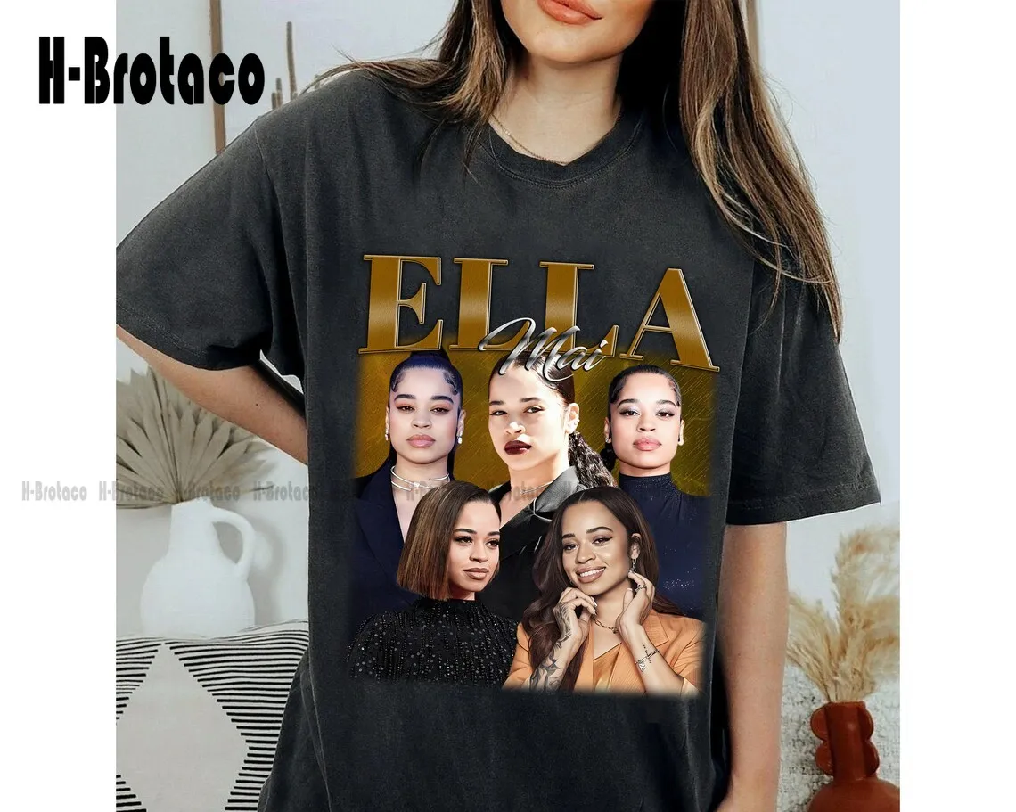 Футболка Ella Mai, рубашка Ella Mai унисекс, винтажные футболки, Ретро рубашка Ella Mai Ультрамодная рубашка, подарок для мужчин