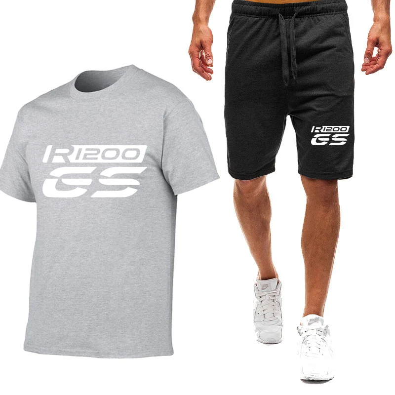 Men Summer Short Sleeve Tshirt and Shorts Set