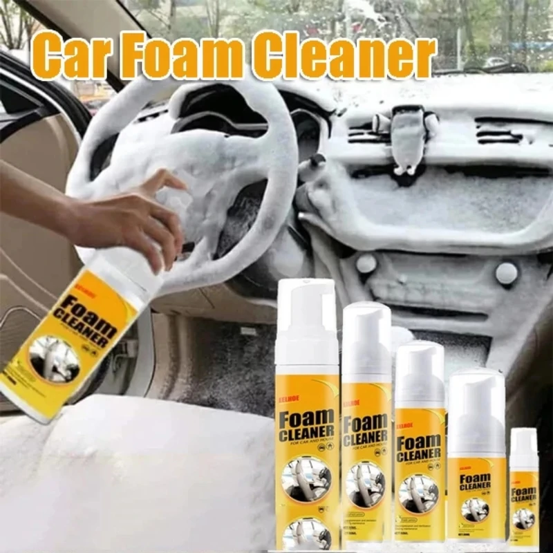 Car Foam Cleaner Interior Panel Seat Leather Ceiling Clean Wash Spray