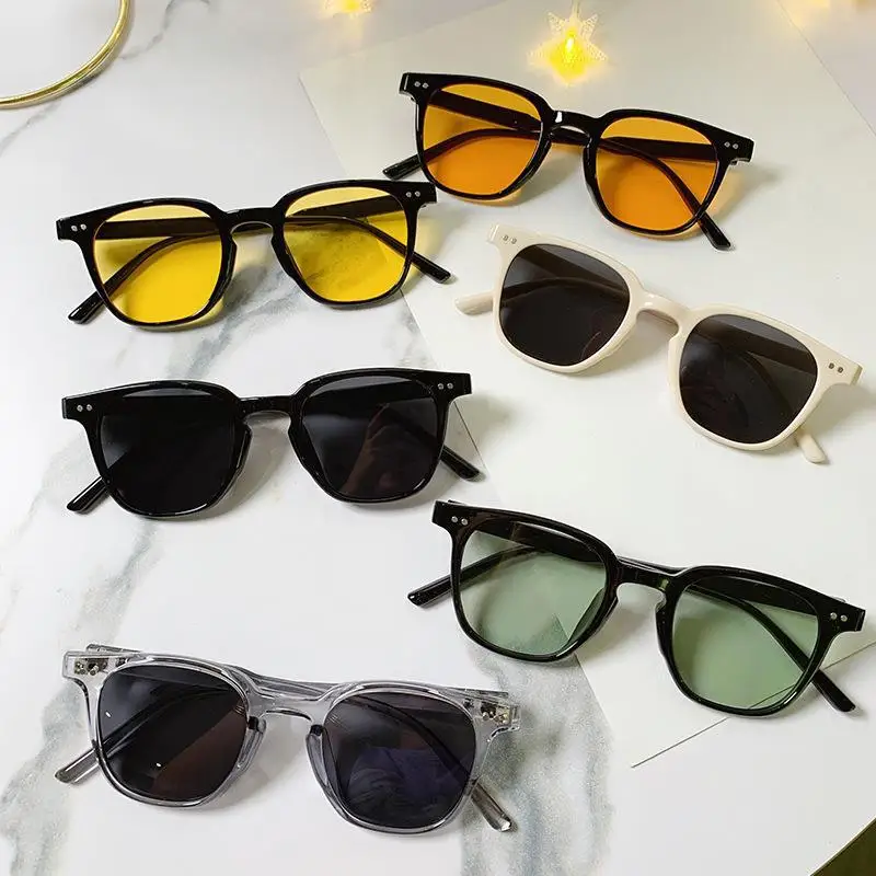 

Fashion Oversized Square Sunglasses for Men Women Outdoor Driving UV400 Shades Vintage Brand Designer Black Colorful Eyewear