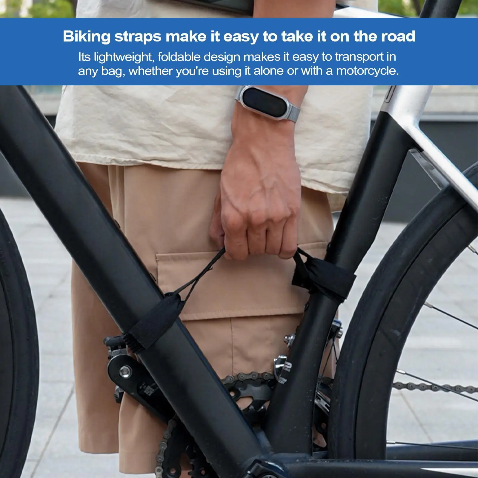 Cycle Handle Strap Cycle Frame Carrying Lifter Scooter Hand Carrier Outdoor Mountain Cycle Strap Cycle Rack Strap for Mountain