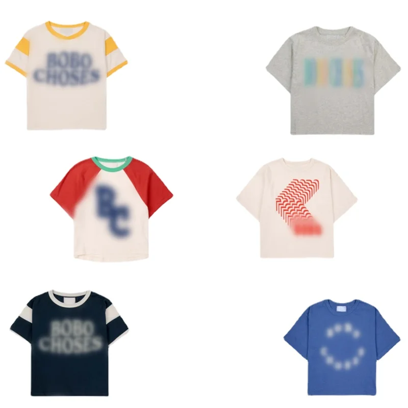 

2024 Spring New BC Series Boys and Girls T-shirts, Hoodies, and Pants Children's Set