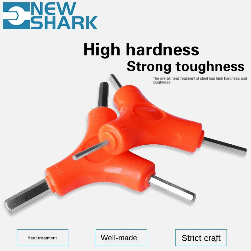 

Simplistic 3 In 1 Trigeminal Hex Key Set 2.5/3/4/5/6/8mm Hexagon Wrench Carbon Steel Hand Tools Domiciliary Maintenance Tools