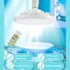 2-in-1 Three-speed Mode LED Fan Light LED Lamp Bead E27 Screw Fan Light Remote Control Wall Control Bedroom Light Fan Ceiling 3