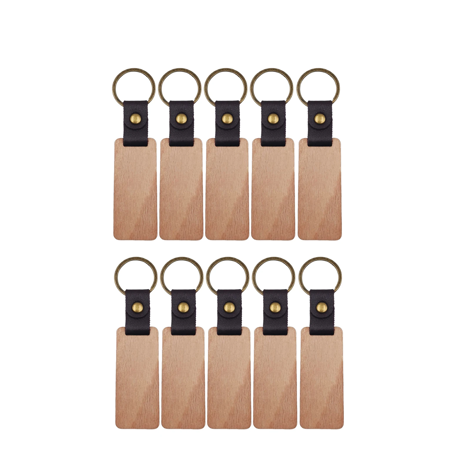 Blank Wood Key Chain Wood Keychain Key Rings Key Tags Wood