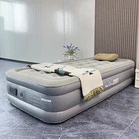 Durable Inflatable Air Mattress Glamping Mats PVC Inflatable Sleeping Mattress Double Height Inflatable Mattress Built-in Pump 2