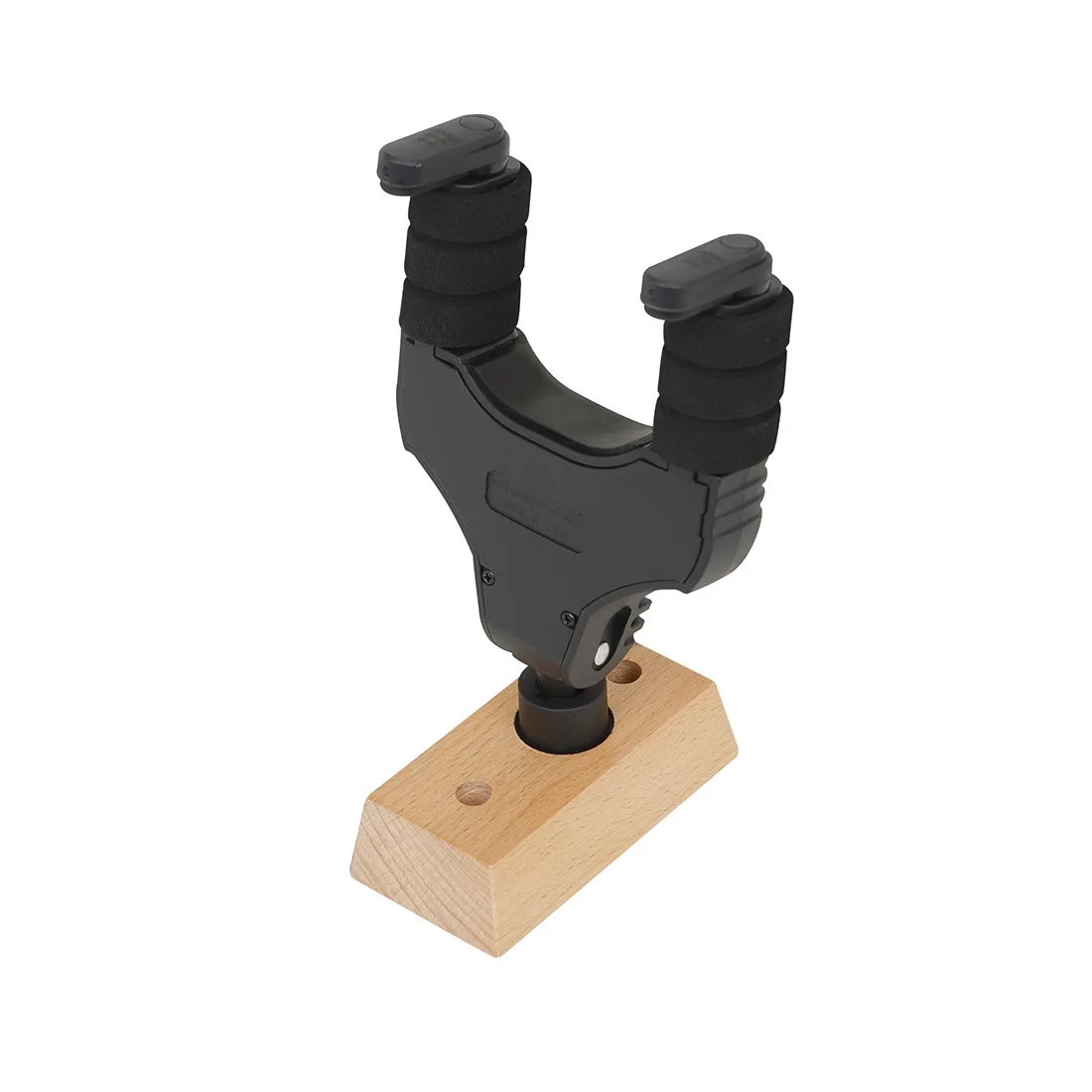 

High-End Electric Guitar Accessories Gravity Self-Locking Guitar Hook Wall Mount with Storage Functionality, ABS+Maple Wood
