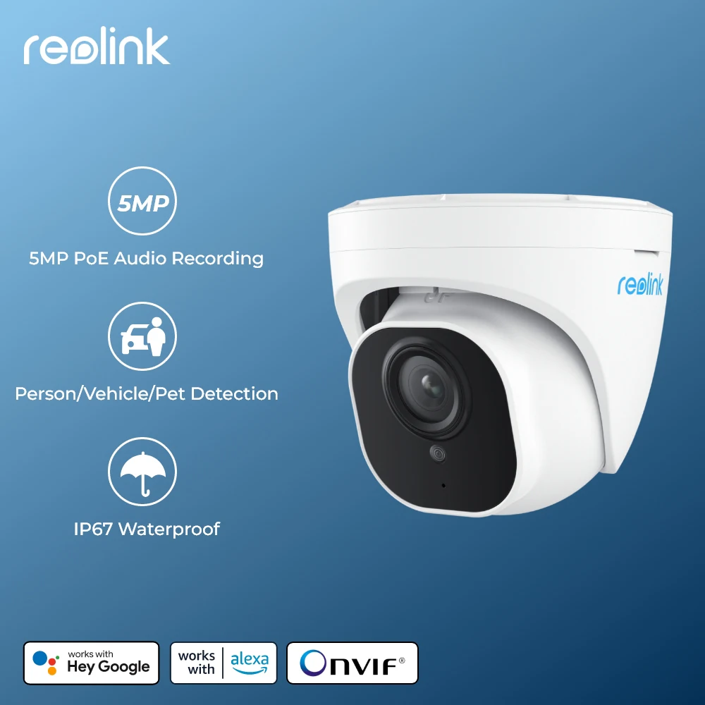Inteligentna kamera bezpieczeństwa Reolink 5MP PoE z EU za $38.44 / ~158zł