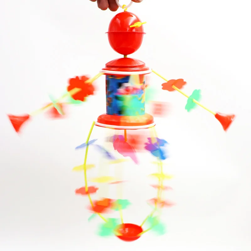 35CM New Creative Educational Spinning Fun Toys Cartoon Wind-up Wind Chimes Children's Wind-up Dangling Piano Hair Bar Toys 6