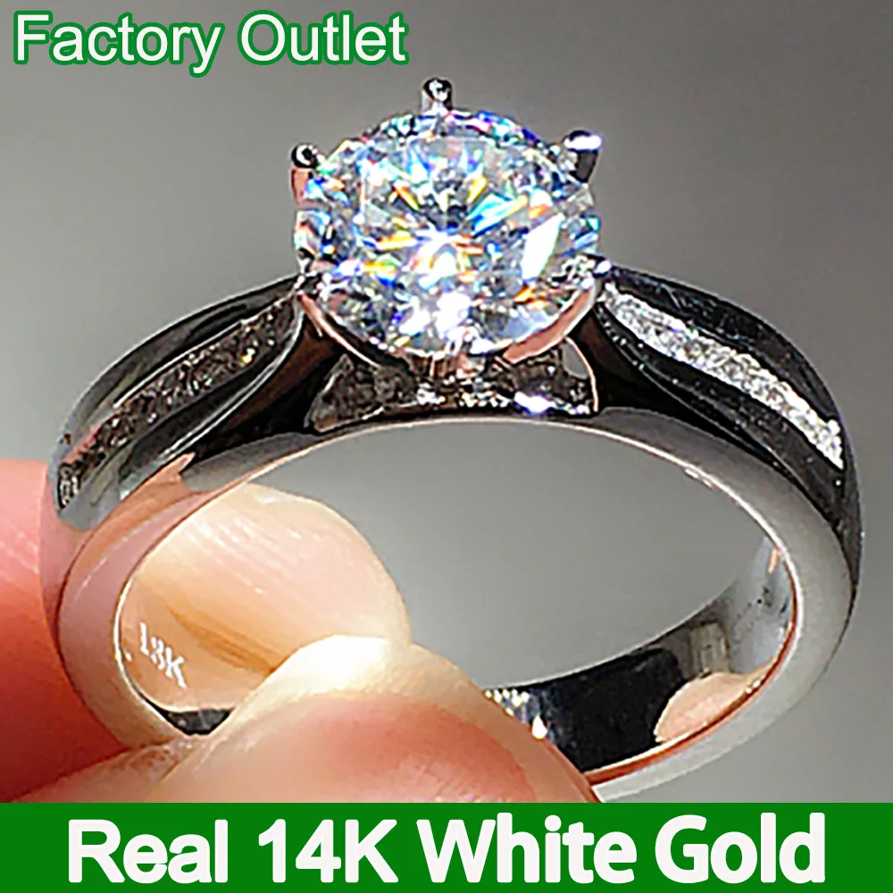 Real Gold Rings for women, 1.5 Carats Oval Engagement Ring For Women/1 –  The Golden Glam