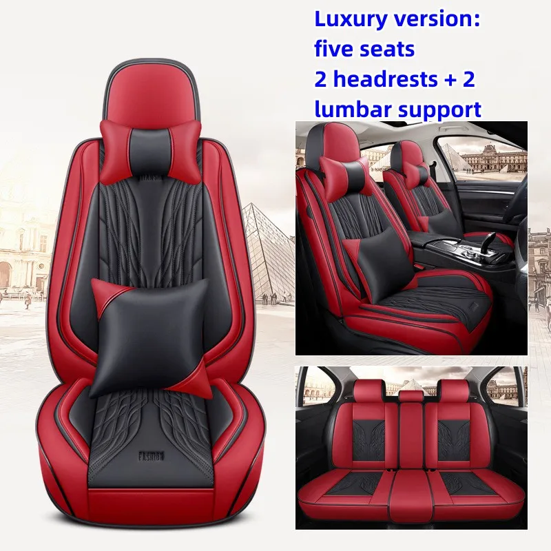 

NEW Luxury Full Coverage Leather Car seat covers For Subaru Forester 2008 to 2023 Interior Parts Automotive Products Accessories