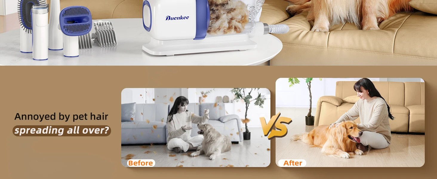 Buenkee all in one pet grooming kit
