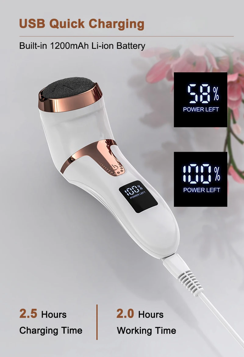 Description Picture 6 of itemElectric Pedicure Tools Foot Care File Leg Heels Remove Hard Cracked Dead Skin Callus Remover Feet Foot Files Clean Care Machine