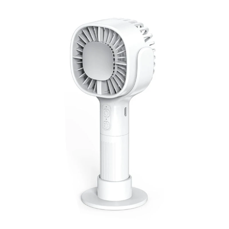 

Mini Portable Fans 2200mAh 3 Speed Adjustable Mute USB Rechargeable Fan Mini Handheld Fans Semiconductor Refrigeration