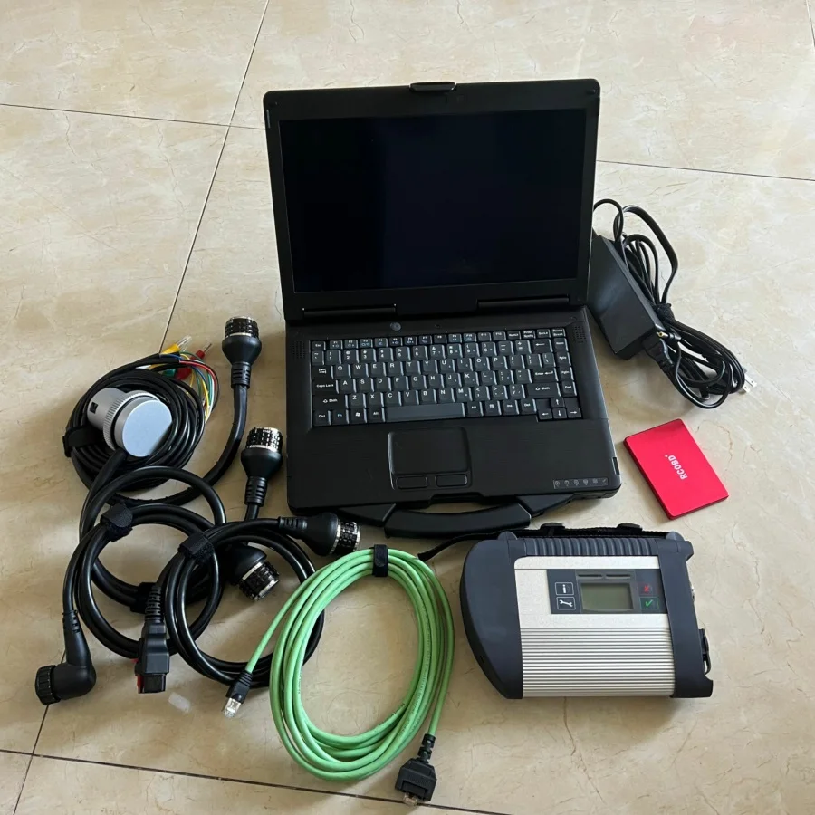 메르세데스 진단 스캐너용 노트북, 와이파이 MB 스타 C4 DOIP SD 연결 소프트웨어 SSD, V2023.9 in CF53