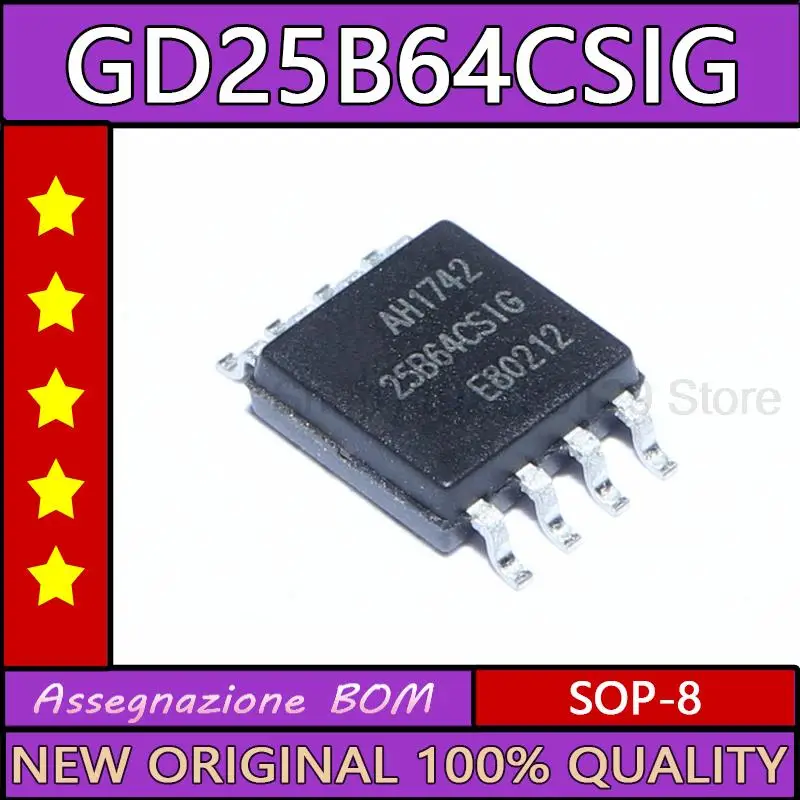

5 шт., GD25B64CSIG gd25b64ccome 25B64CSIG sop-8, Новая фотография