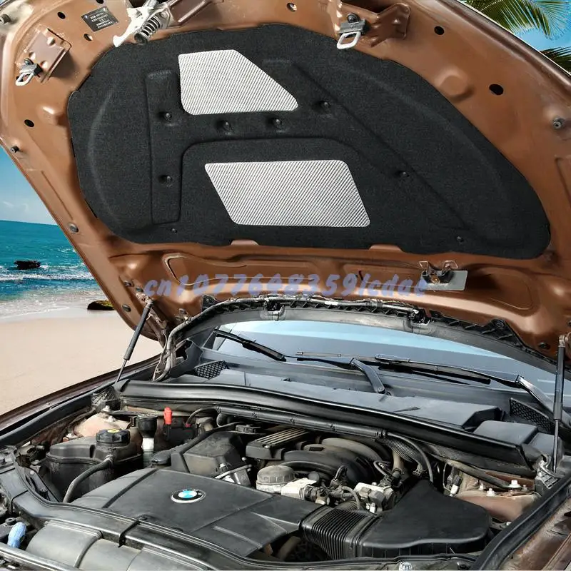 

FOR BMW x1 2009-2010-2013-2017-2021-2022 Car Heat Sound Insulation Cotton Front Hood Engine Firewall Mat Pad Cover Noise Deadene