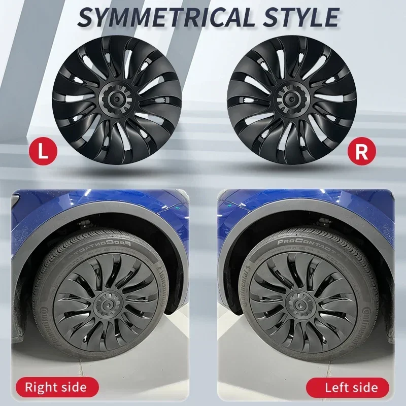 Wheel Cover 4PCS For Tesla Model Y 19 Inch Performance Automobile Replacemen Hub cap Full Rim Cover Car Accessories wheel hub covers wheel hub caps