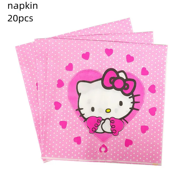 thumbnail image 1 of Caja de dulces portátil con diseño de Hello Kitty, color rosa, para fiestas de cumpleaños de niñas, suministros de decoración para el primer quinto cumpleaños, regalos para niños, adorno para tarta de, 1 of 5