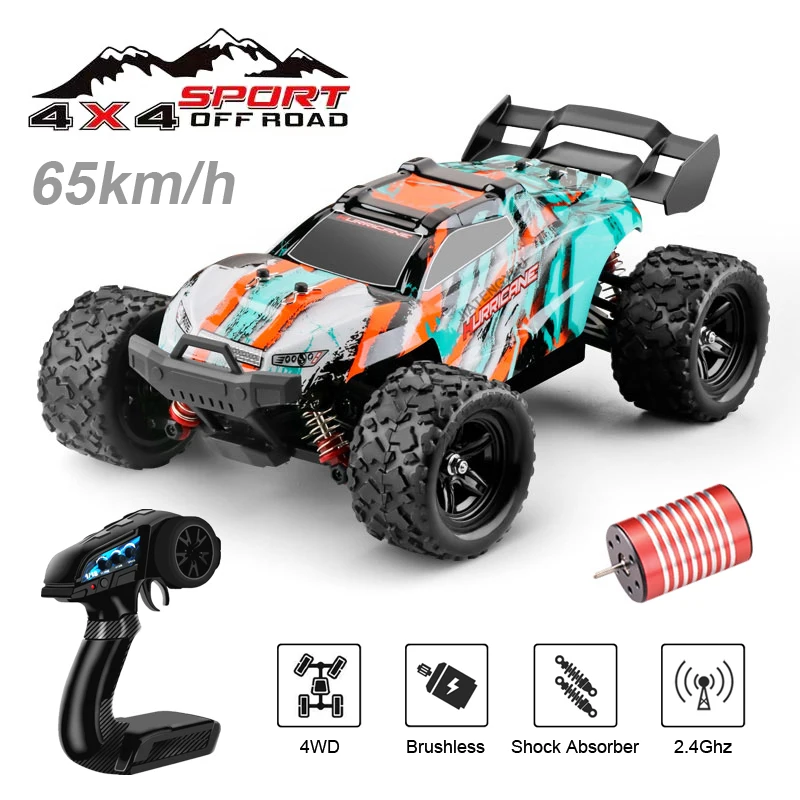 

JTY Toys 65km/h Bigfoot RC Car Remote Control Off-Road Truck 4WD Brushless RC Racing Radio Control Drift Cars For Adults Kids