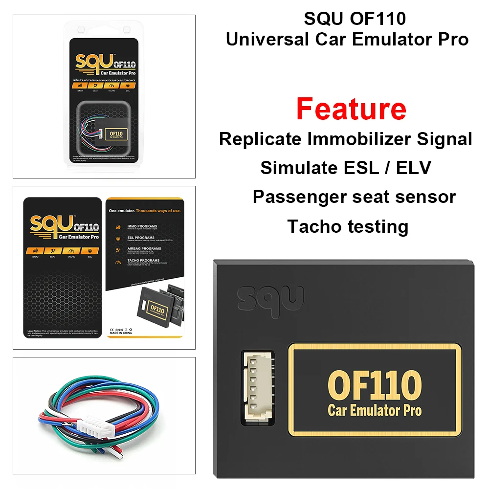 SQU OF68 Universal Emulator SQU OF80 Emulator Mini Parts Big Works Supports IMMO/Seat Occupancy For Multi Brand Cars De 18,28 € | DHgate